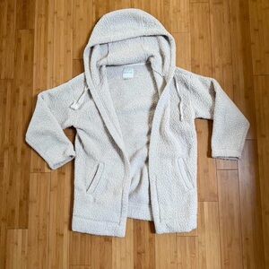 American Eagle Outfitters Cream Sherpa cardigan jacket